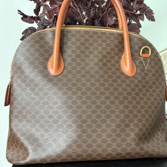 Vintage Celine Macadam Dome Coated Canvas Bag - Picture 2 of 10